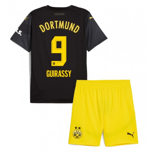 Borussia Dortmund Serhou Guirassy #9 Gostujuci Dres za djecu 2024-25 Kratak Rukav (+ Kratke hlače)